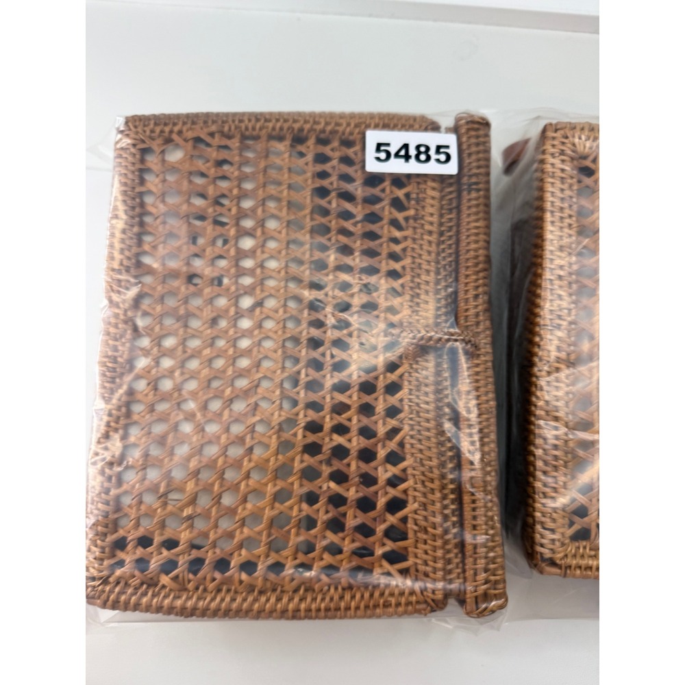 Bembien Rose Handwoven Rattan Crossbody Box Bag Leather Strap MSRP 210 NEW - Picture 10 of 11